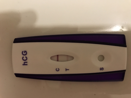 First Signal One Step Pregnancy Test, 17 Days Post Ovulation, Cycle Day 26