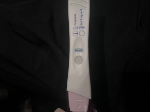 First Signal One Step Pregnancy Test, 19 Days Post Ovulation, FMU, Cycle Day 38
